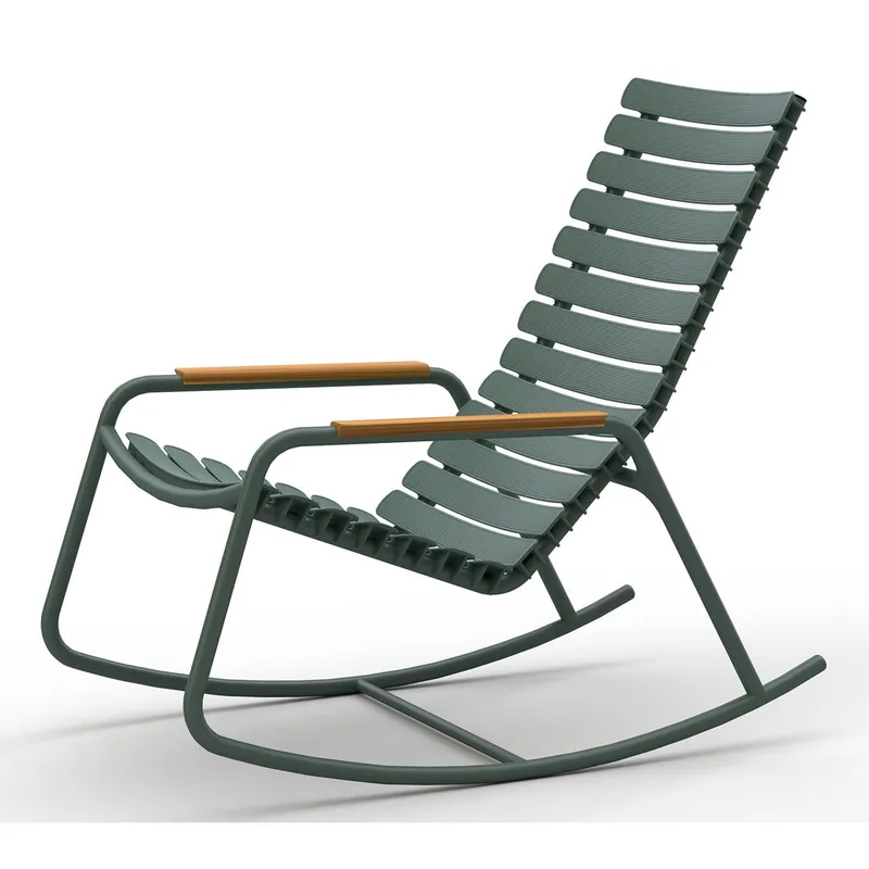 Alternativ bild 0 för Houe, Reclips gungstol green aluminium bamboo