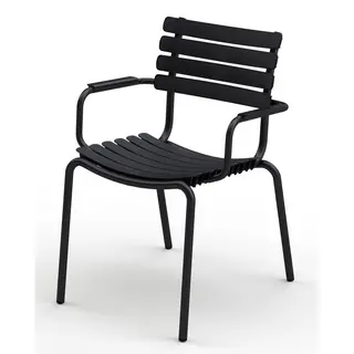 Produktfoto för Houe, ReCLIPS matstol Svart/Svart Aluminium