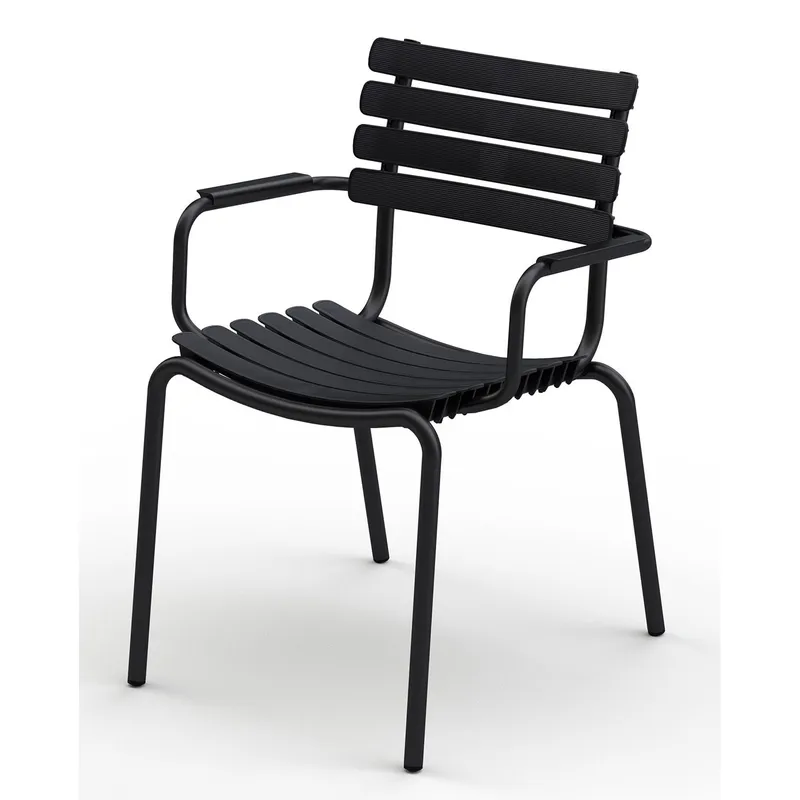 Alternativ bild 0 för Houe, ReCLIPS matstol Svart/Svart Aluminium