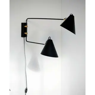 Produktfoto för House Doctor - Club Double Vägglampa 81cm Svart