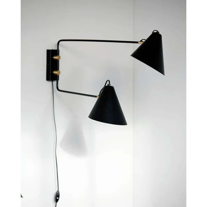 Bild 1 för House Doctor - Club Double Vägglampa 81cm Svart