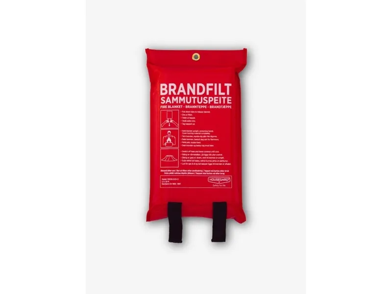 Alternativ bild 0 för Housegard Brandfilt med Silikonbeläggning 120x180 cm röd