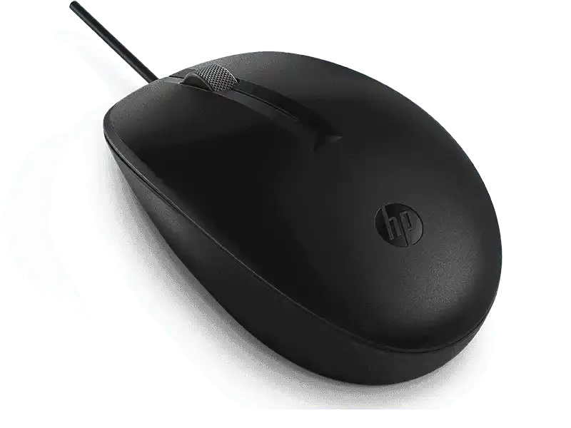 Alternativ bild 0 för HP 125 - Mus - kabel - USB - svart