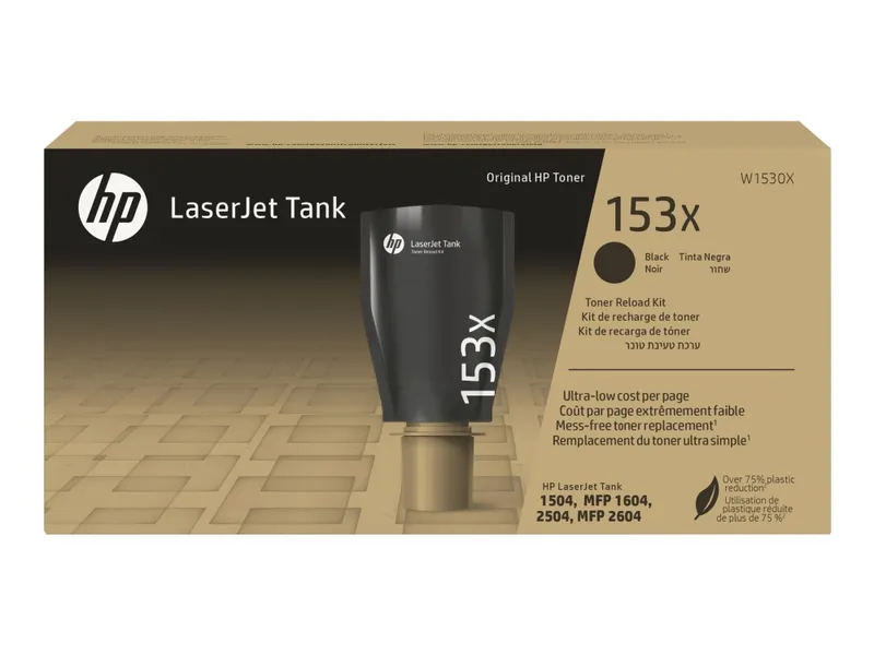 Alternativ bild 0 för HP 153X / W1530X High Yield Black Toner Reload Kit - Tonerkassett Svart