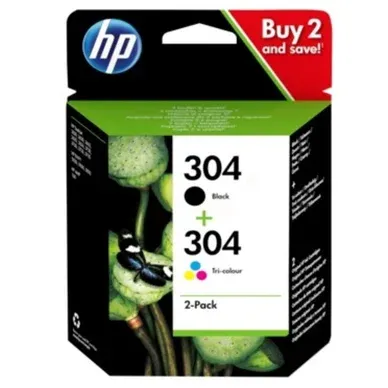 Alternativ bild 0 för HP 304 Multipack svart/färg (N9K05AE, N9K06AE)