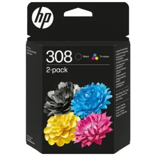 Produktfoto för HP 308 Bläckpatron Multipack Svart + färg