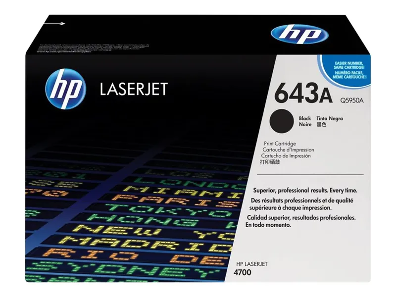 Alternativ bild 0 för HP 643A Tonerkassett Svart