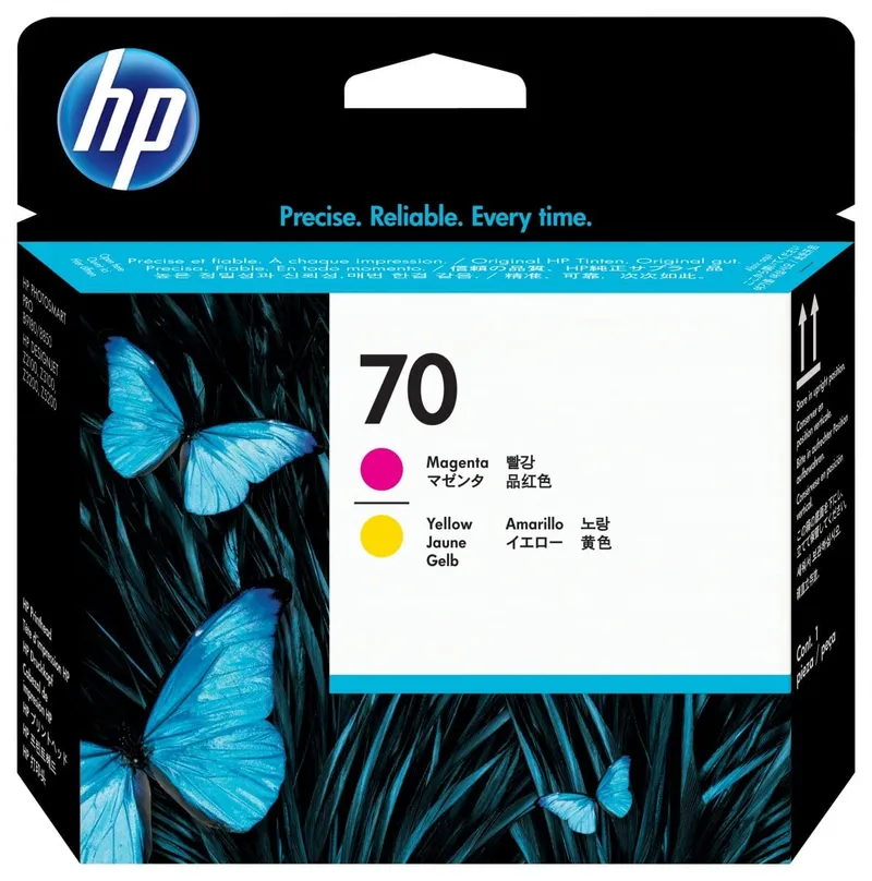 Alternativ bild 0 för HP 70 Skrivhuvud ljus magenta/gul