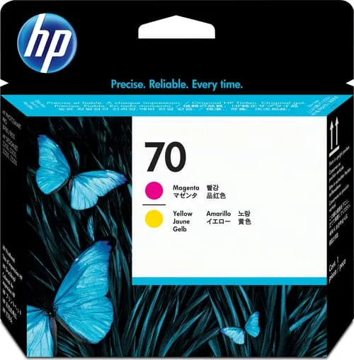 Alternativ bild 0 för HP 70 Skrivhuvud ljus magenta/gul