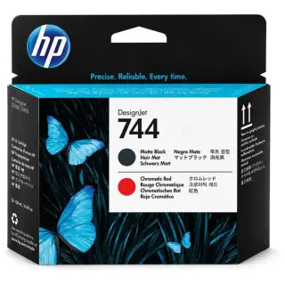 Produktfoto för HP 744 - Svart, kromröd - skrivhuvud - för DesignJet Z2600 PostScript, Z5600 PostScript
