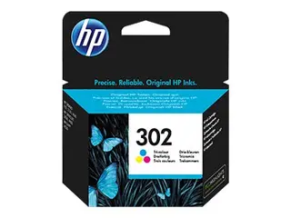 Produktfoto för HP Bläckpatron 302 (F6U65AE), cyan, magenta, gult, singelpack, standardkapacitet