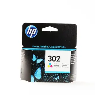 Produktfoto för HP Bläckpatron 302 (F6U65AE), cyan, magenta, gult, singelpack, standardkapacitet