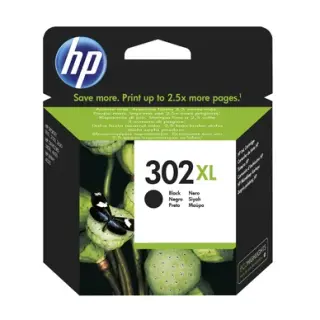 Produktfoto för HP Bläckpatron 302XL (F6U68AE), svart, singelpack, hög kapacitet