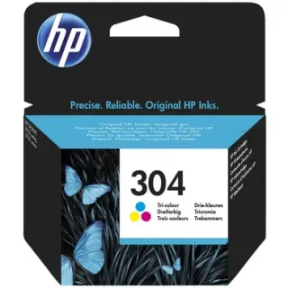 Produktfoto för HP Bläckpatron 304 Original, N9K05AE#UUS, tre färger, singelförpackning, hög kapacitet