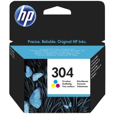 Alternativ bild 0 för HP Bläckpatron 304 Original, N9K05AE#UUS, tre färger, singelförpackning, hög kapacitet