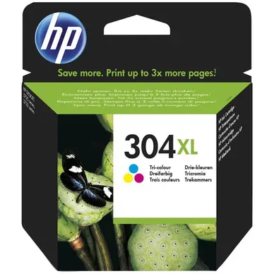 Alternativ bild 0 för HP Bläckpatron, 304 XL Original, hög kapacitet, tre färger, singelförpackning, N9K07AE#UUS