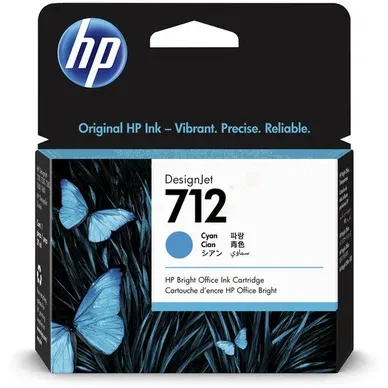 Alternativ bild 0 för HP Bläckpatron 3ED67A 712 Cyan