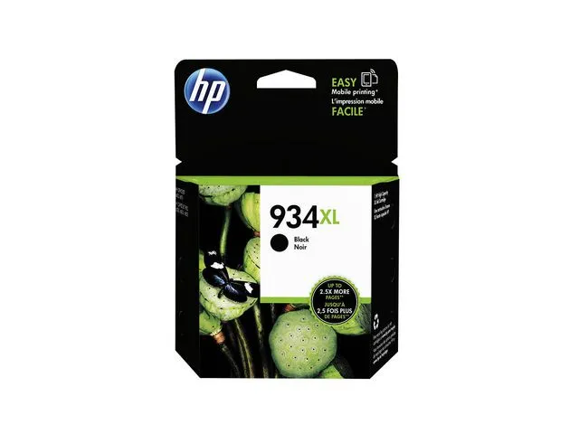Alternativ bild 0 för HP Bläckpatron, 934XL, C2P23AE, svart, singelförpackning