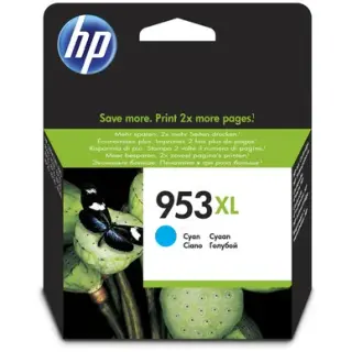 Produktfoto för HP Bläckpatron 953XL, F6U16AE, cyan, singelförpackning, hög kapacitet