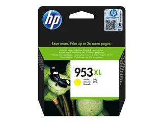 Produktfoto för HP Bläckpatron 953XL, F6U18AE, gul, singelförpackning, hög kapacitet