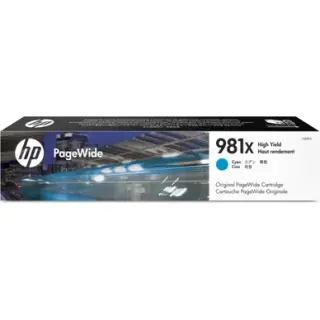 Produktfoto för HP Bläckpatron, 981X, L0R09A, cyan, singelförpackning, hög kapacitet
