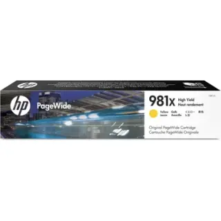 Produktfoto för HP Bläckpatron, 981X, L0R11A, gul, singelförpackning, hög kapacitet