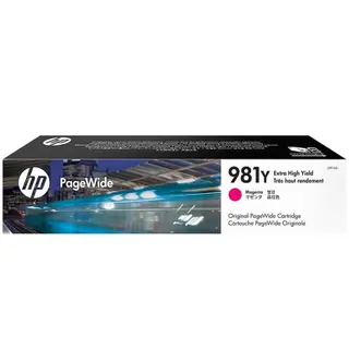 Produktfoto för HP Bläckpatron, 981Y med hög kapacitet, magenta, singelförpackning, L0R14A