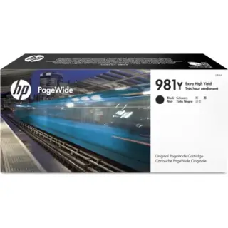 Produktfoto för HP Bläckpatron, 981Y med hög kapacitet, svart, singelförpackning, L0R16A