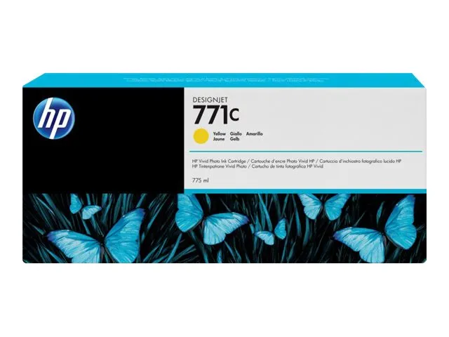 Alternativ bild 0 för HP Bläckpatron B6Y10A 771C Gul