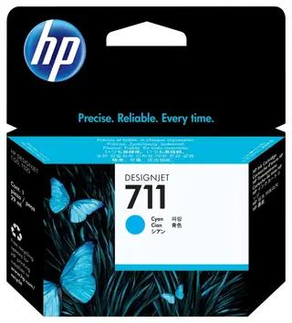 Produktfoto för HP Bläckpatron CZ130A 711 Cyan