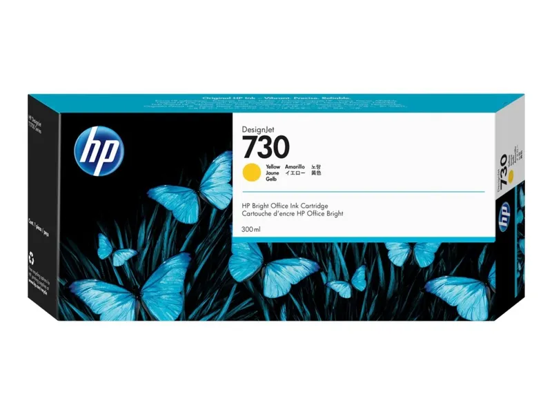 Alternativ bild 0 för HP Bläckpatron P2V70A 730 Gul