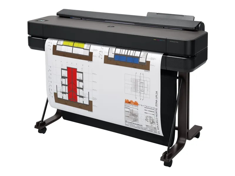 Alternativ bild 0 för HP DesignJet T650 - 36 storformatsskrivare - färg - bläckstråle - A0, ANSI D, Rulle (91,4 cm x 45,7 m) - 2 400 x 1 200 dpi - upp till 0.42 min/sida (mono)/ upp till 0.42 min/sida (färg) - kapacitet: 1 rulle - Gigabit LAN, USB 2.0, Wi-Fi(n) - kniv