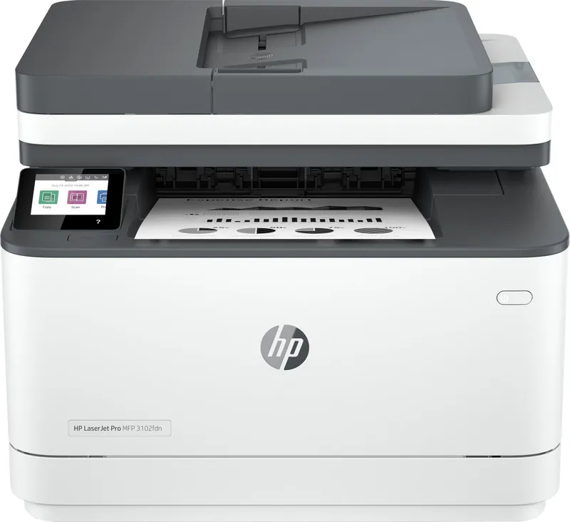 Alternativ bild 0 för HP LaserJet Pro MFP 3102fdn - Multifunktionsskrivare - svartvit - laser - Legal (216 x 356 mm) (original) - A4/Legal (media) - upp till 33 sidor/minut (kopiering) - upp till 33 sidor/minut (utskrift) - 250 ark - 33.6 Kbps - USB 2.0, LAN