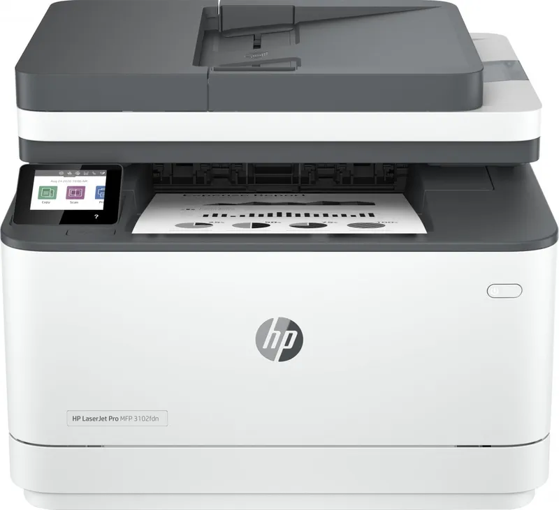 Alternativ bild 0 för HP LaserJet Pro MFP 3102fdn - Multifunktionsskrivare - svartvit - laser - Legal (216 x 356 mm) (original) - A4/Legal (media) - upp till 33 sidor/minut (kopiering) - upp till 33 sidor/minut (utskrift) - 250 ark - 33.6 Kbps - USB 2.0, LAN