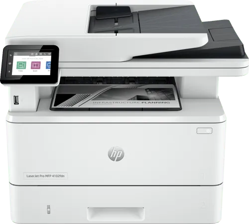 Alternativ bild 0 för HP LaserJet Pro MFP 4102fdn - Multifunktionsskrivare - svartvit - laser - Legal (216 x 356 mm) (original) - A4/Legal (media) - upp till 38 sidor/minut (kopiering) - upp till 40 sidor/minut (utskrift) - 350 ark - 33.6 Kbps - USB, USB 2.0, Gigabit LAN, USB-värd