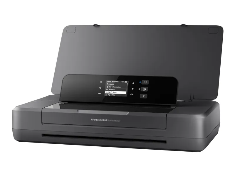 Alternativ bild 0 för HP Officejet 200 Mobile Printer - Skrivare - färg - bläckstråle - A4/Legal - 1200 x 1200 dpi - upp till 20 sidor/minut (mono)/ upp till 19 sidor/minut (färg) - kapacitet: 50 ark - USB 2.0, USB-värd, Wi-Fi