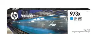 Produktfoto för HP PageWide 973X bläckpatron, cyan, singelförpackning, hög kapacitet