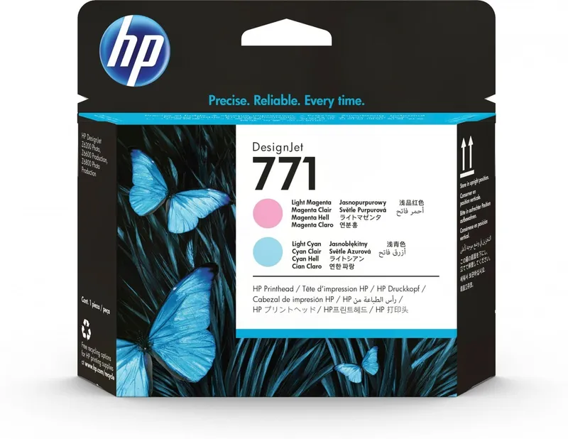 Alternativ bild 0 för HP Skrivhuvudbläckpatron 771, ljus magenta, ljus cyan, CE019A