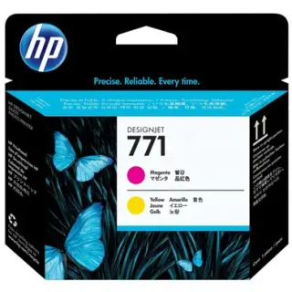 Produktfoto för HP Skrivhuvudbläckpatron, 771, magenta, gul, CE018A