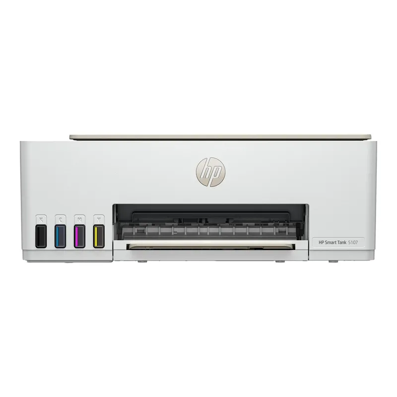 Bild 1 för HP Smart Tank 5107 All-in-One - Multifunktionsskrivare - färg - bläckstråle - påfyllbar - Legal (216 x 356 mm) (original) - A4/Legal (media) - upp till 10 sidor/minut (kopiering) - upp till 12 sidor/minut (utskrift) - 100 ark - USB 2.0, Wi-Fi(n), Bluetooth