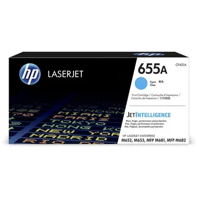 Alternativ bild 0 för HP Toner CF451A 655A 10,5K Cyan