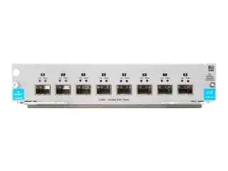 Produktfoto för HPE - Ekspansionsmodul - Gigabit Ethernet / 10 Gigabit SFP+ x 8 - för HPE Aruba 5406R 16-port SFP+, 5406R 8-port 1/2.5/5/10GBASE-T PoE+ / 8-port SFP+