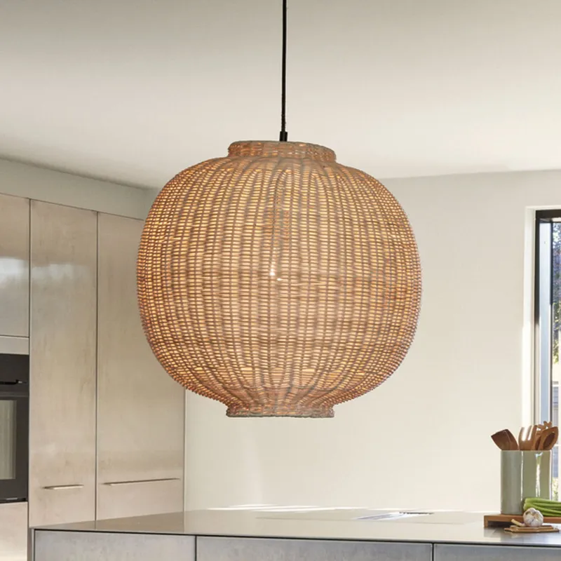 Bild 1 för Hübsch - Chand Taklampa Round Nature Hübsch