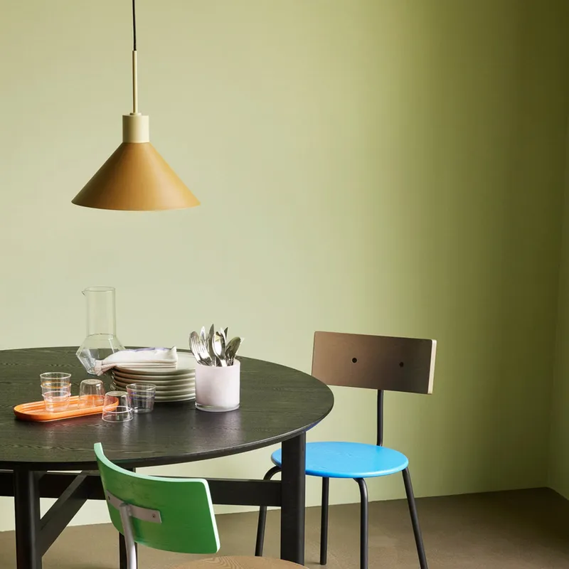 Bild 2 för Hübsch - Crayon Taklampa Ø35 Brown/Beige Hübsch