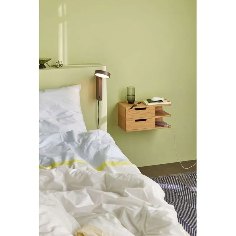 Bild 4 för Hübsch - Crea Vägglampa Brown Hübsch