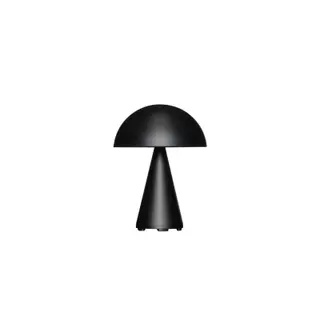 Produktfoto för Hübsch Mush portabel bordslampa Matt black, 20 cm