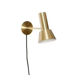 Produktfoto för Hübsch - Tap Vägglampa Brass Hübsch