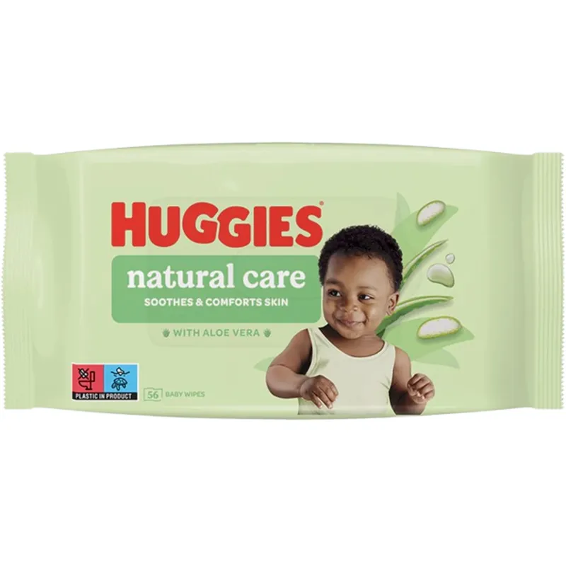 Bild 2 för Huggies Våtservetter Aloe Vera 56-pack