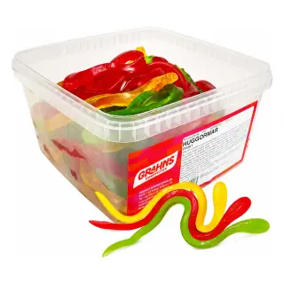 Produktfoto för Huggormar Frukt Lösgodis 2 kg