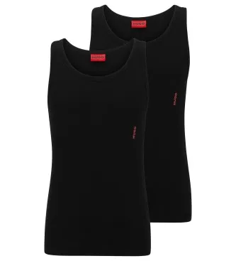 Alternativ bild 0 för HUGO 2P Twin Tank Top Svart bomull Small Herr